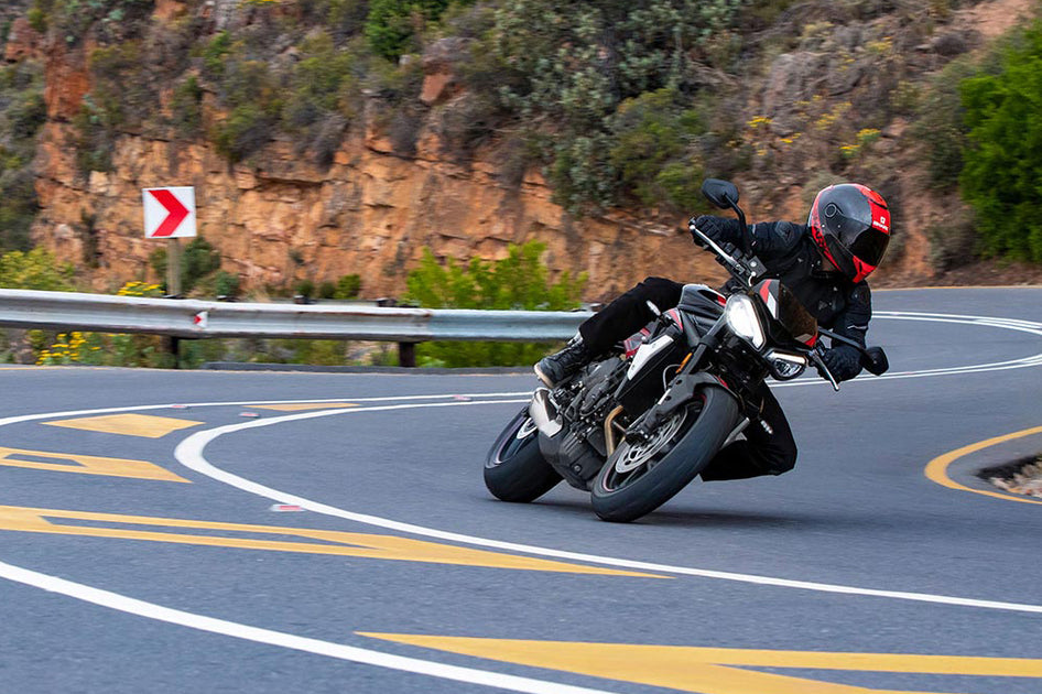 Triumph Street Triple 765 S motorcycles for hire at Nice Airport