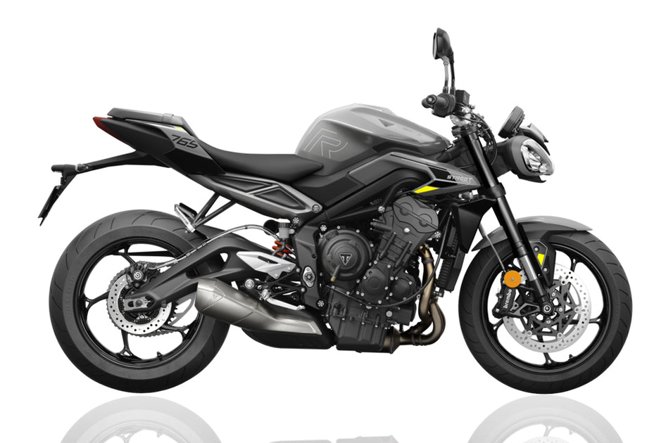 Triumph Street Triple 765 S motorcycles for hire at Nice Airport