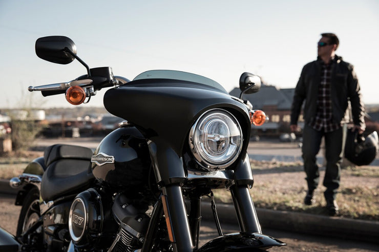 New Harley Davidson Sport Glide rent a classic custom touring motorcycle in France Motorbike Trip